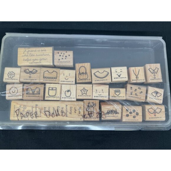 Stampin Up! 66-Piece Wood-Mounted Rubber Stamp Set - Picture 12 of 13